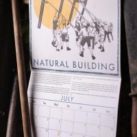 LWA Calender July page showcasing natural building