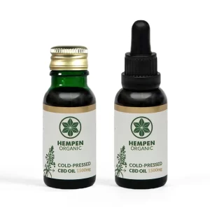 CBD Cold Pressed Oil Dropper & Eco Cap 1500