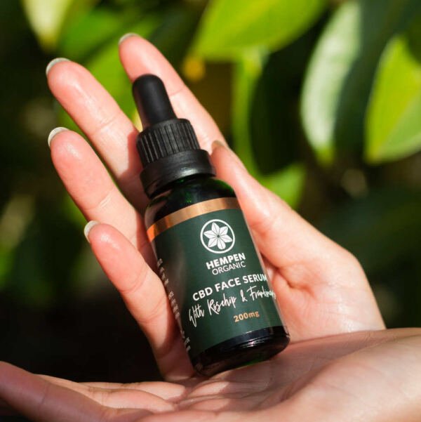 CBD Serum For Face product in hands